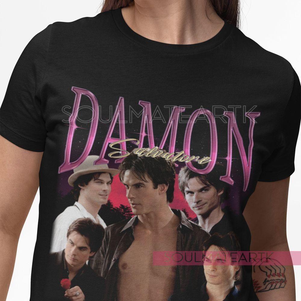 Retro Damon Salvatore 2 Vuitino Apparel
